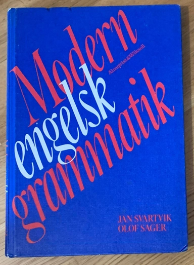 Modern engelsk grammatik; Jan Svartvik; 1987