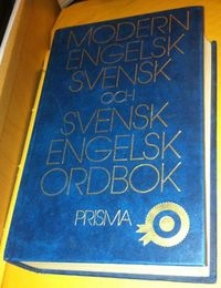 Modern engelsk-svensk och svensk-engelsk ordbok.