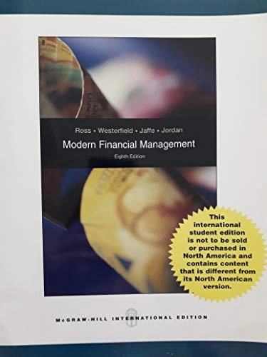 Modern financial management; Stephen A. Ross; 2008