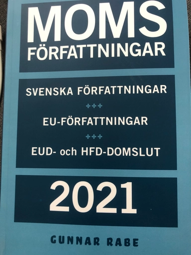 Momsförfattningar  2021