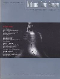 National Civic Review, Volume 93, No. 2, Summer 2004