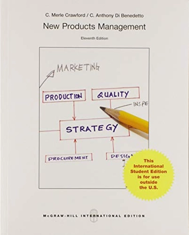 New Products Management (Int'l Ed); C Merle Crawford; 2014