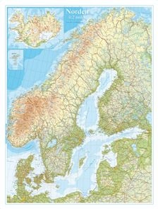 Norden vägg karta 1:2 milj i tub : 1:2M; 2007