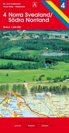 Norra svealand 6 södra norrland bil & turist karta nr. 4 : 1:250000; Kartcentrum; 2009