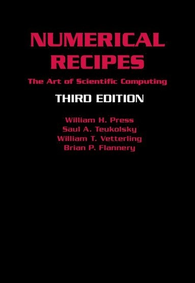 Numerical recipes : the art of scientific computing; William H. Press, Saul A. Teukolsky, William T. Vetterling, Brian P. Flannery; 2007