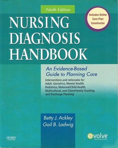 Nursing diagnosis handbook : an evidence-based guide to planning care; Betty J. Ackley, Gail B. Ladwig; 2011
