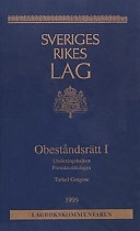 Obeståndsrätt I : utsökningsbalken, förmånsrättslagen; Torkel Gregow; 1999