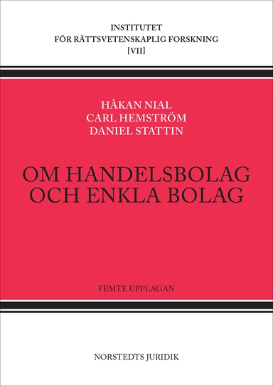 Om handelsbolag och enkla bolag