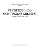 Om tidens vidd och tingens ordning; Torsten Hägerstrand; 2001