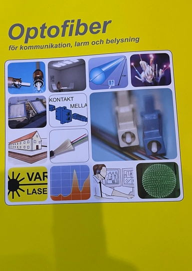 Optofiber för komunikation, larm och belysning