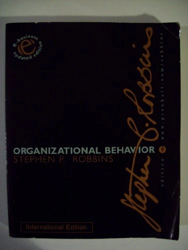 Organizational behavior; Stephen P. Robbins; 2001