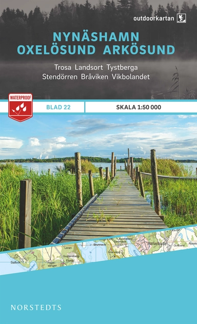 Outdoorkartan Nynäshamn Oxelösund Arkösund : Blad 22 skala 1:50000; Norstedts kartor,; 2015
