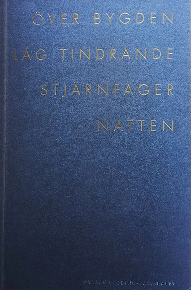 Över bygden låg tindrande stjärnfager natten