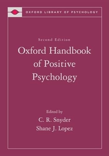 Oxford handbook of positive psychology