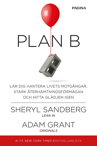 Plan B : lär dig hantera livets motgångar, stärk återhämtningsförmågan och hitta glädjen igen; Sheryl Sandberg, Adam Grant; 2018