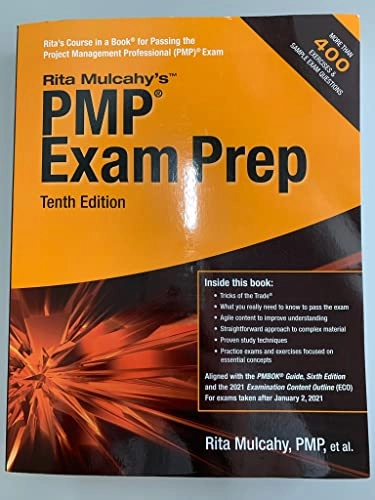 PMP Exam Prep: Accelerated Learning to Pass the Project Management Professional (PMP) Exam; Rita Mulcahy; 2021