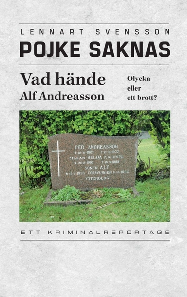 Pojke saknas; Lennart Svensson; 2026