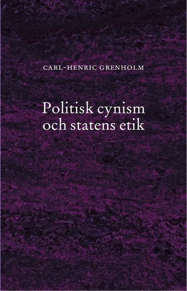 Politisk cynism och statens etik