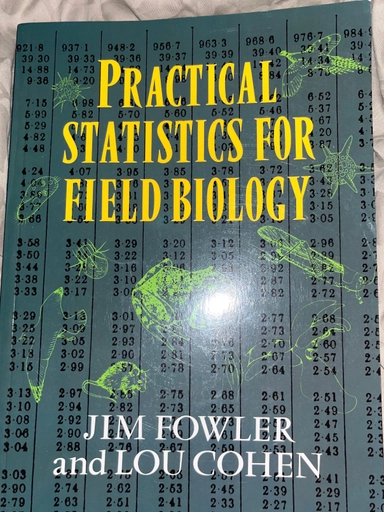Practical statistics for field biology