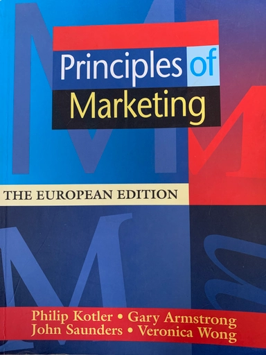 Principles of Marketing the european edition