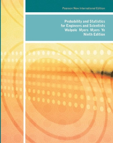 Probability and statistics for engineers & scientists
