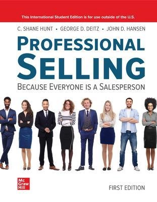 Professional selling; C. Shane Hunt; 2022