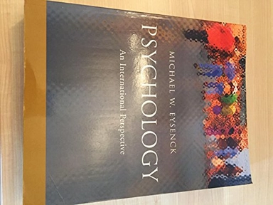 Psychology : an international perspective