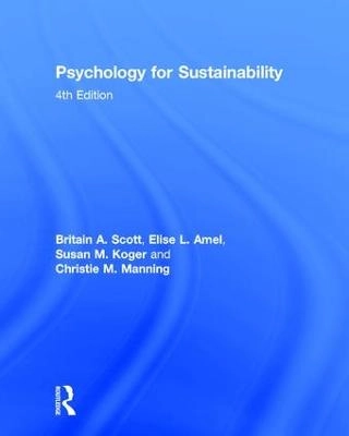 Psychology for sustainability; Britain A. Scott; 2016