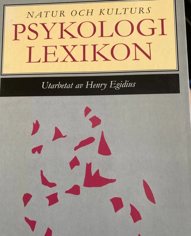 Psykologilexikon; Henry Egidius; 1997