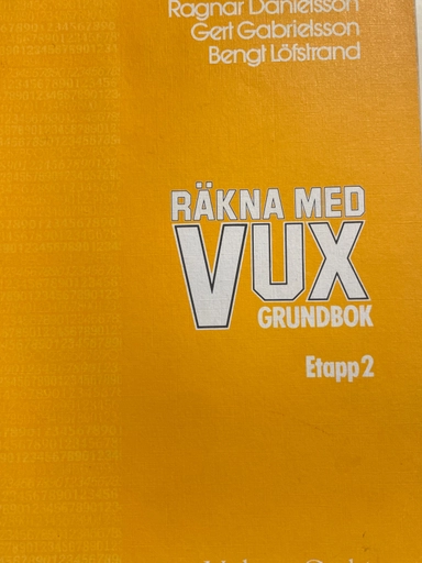 Räkna med vux · Etapp 2 · Grundbok