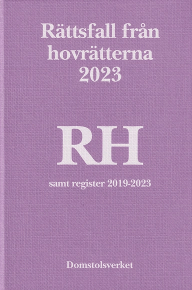 Rättsfall från hovrätterna. Årsbok 2023 (RH); 2025