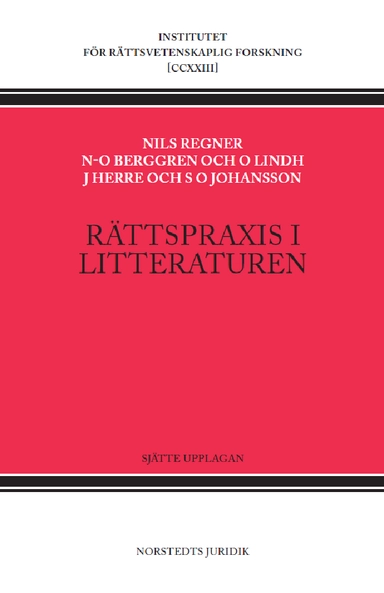 Rättspraxis i litteraturen : Nytt Juridiskt Arkiv 1930-2022