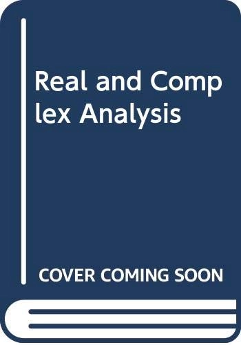 Real and complex analysis