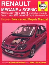 Renault Mégane & Scénic service and repair manual : models covered: Renault Mégane Hatchback, Saloon (Classic) & Coupé and Scénic MPV, including special/limited editions; petrol engines, 1.4 litre (1390 cc), 1.6 litre (1598 cc) & 2.0 litre (1998 cc); diesel engines, 1.9 litre (1870 cc) including turbo : [1999 to 2002]; Peter T. Gill; 2002