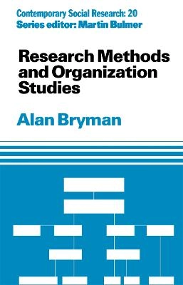 Research methods and organization studies