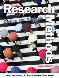 Research Methods, Design, and Analysis
