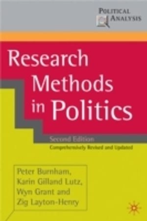 Research methods in politics; Peter Burnham; 2008