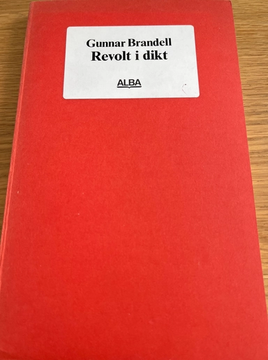 Revolt i dikt och andra studier