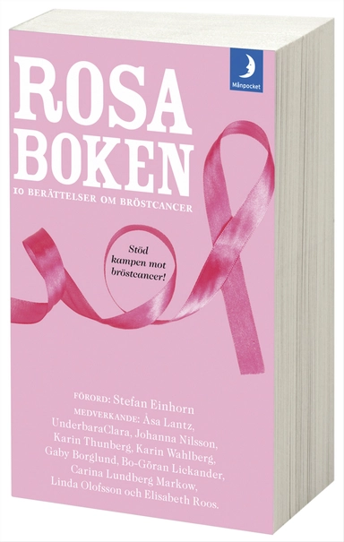 Rosa boken : 10 berättelser om bröstcancer; Karin Wahlberg, Johanna Nilsson, Clara Lidström, Åsa Lantz, Karin Thunberg; 2012