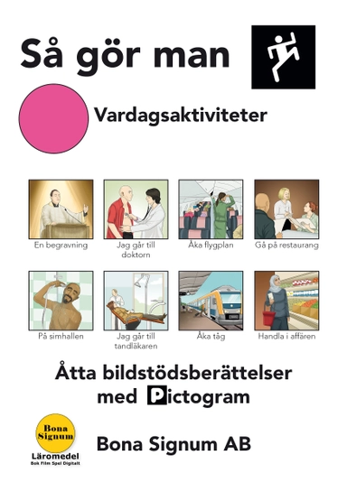 Så gör man, tema vardagsliv, en bok med pictogram; Ann Gomér; 2021