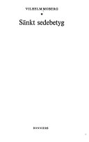 Sänkt sedebetyg; Vilhelm Moberg; 1975