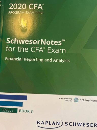 SchweserNotes for the CFA Exam: 2020 CFA Program Exam Prep. Level I.; Dr. Schweser; 2019