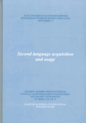 Second language acquisition and usage; B. Erman, J. Falk, G. Magnusson, B. Nilsson; 2004