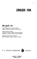 Shoulder pain; Rene Cailliet; 1966