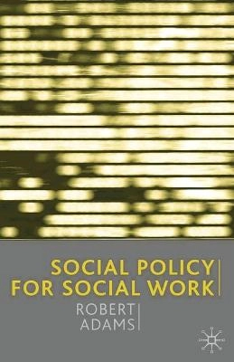 Social policy for social work