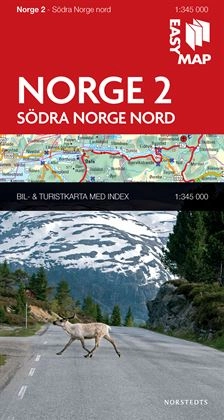 Södra Norge nord EasyMap : 1:345000; Norstedts kartor; 2015