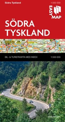 Södra Tyskland EasyMap : 1:550000; Norstedts kartor; 2015