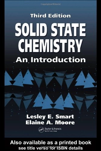Solid state chemistry : an introduction; Lesley Smart; 2005