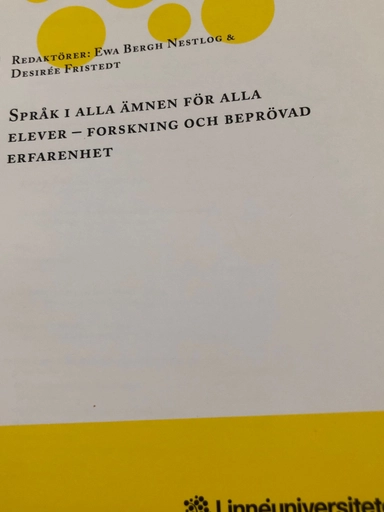 Språk i alla ämnen för alla elever : forskning och beprövad erfarenhet