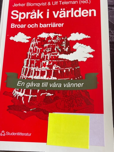 Språk i världen : broar och barriärer
